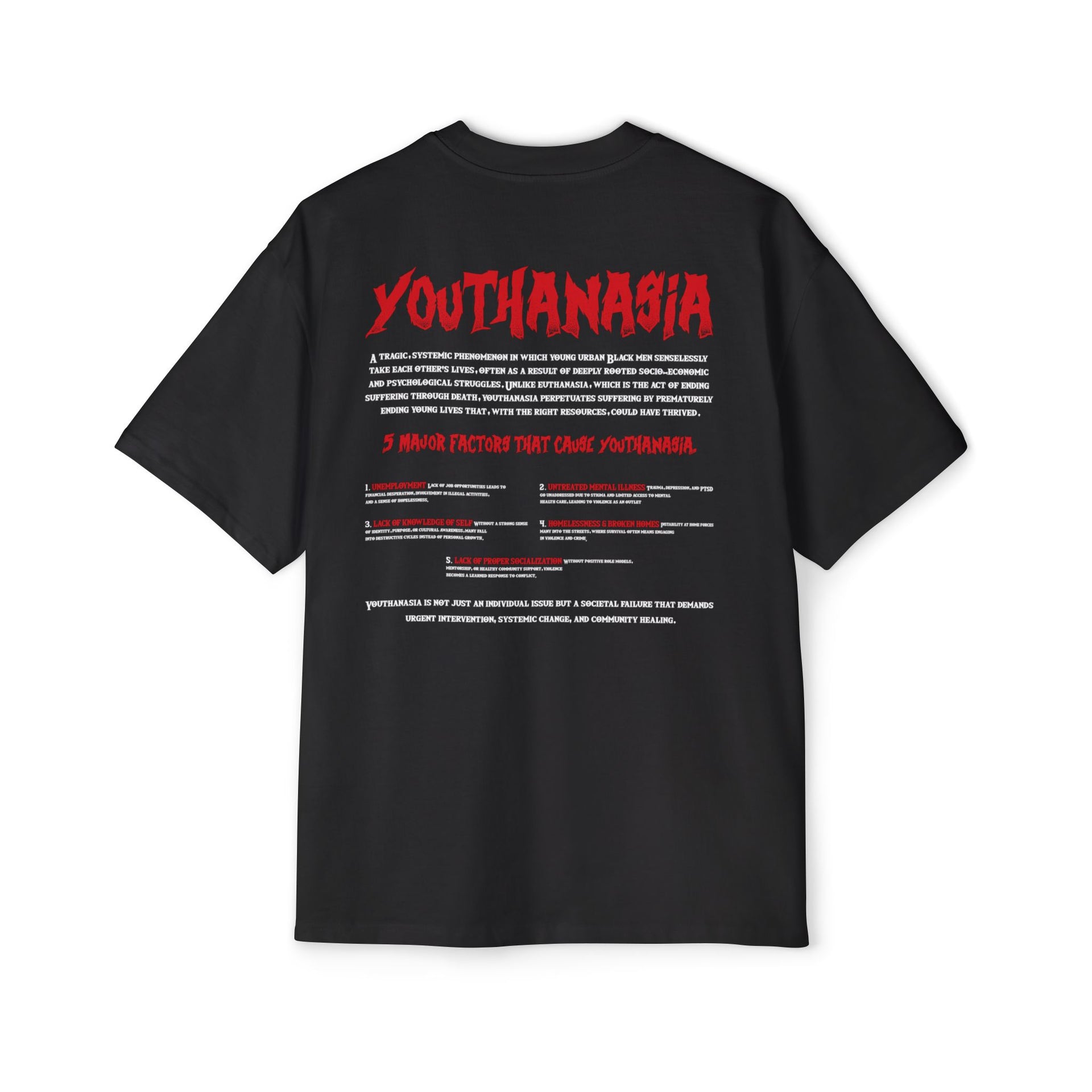 YOUTHANASIA - Awareness for the senseless violence among young black men and boys - KÄNXIUS GARMENTS 