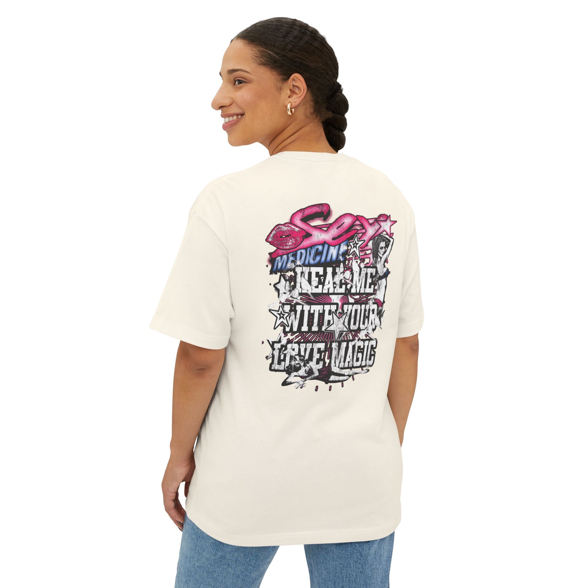 SEX MEDICINE...HEAL ME WITH YOUR LOVE MAGIC *(Oversized) - KÄNXIUS GARMENTS 
