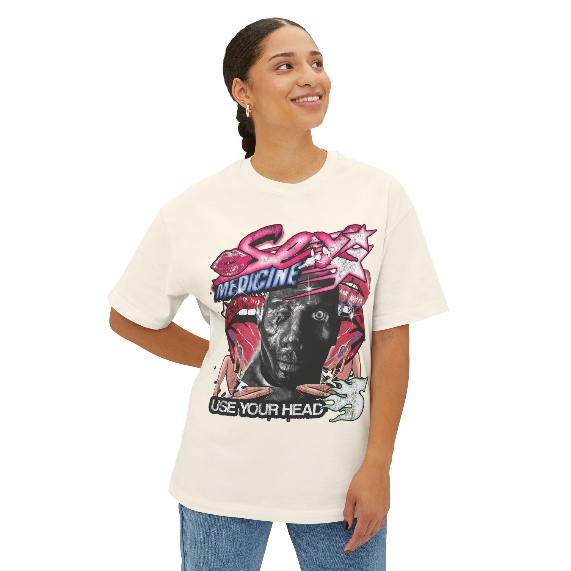 SEX MEDICINE...HEAL ME WITH YOUR LOVE MAGIC *(Oversized) - KÄNXIUS GARMENTS 