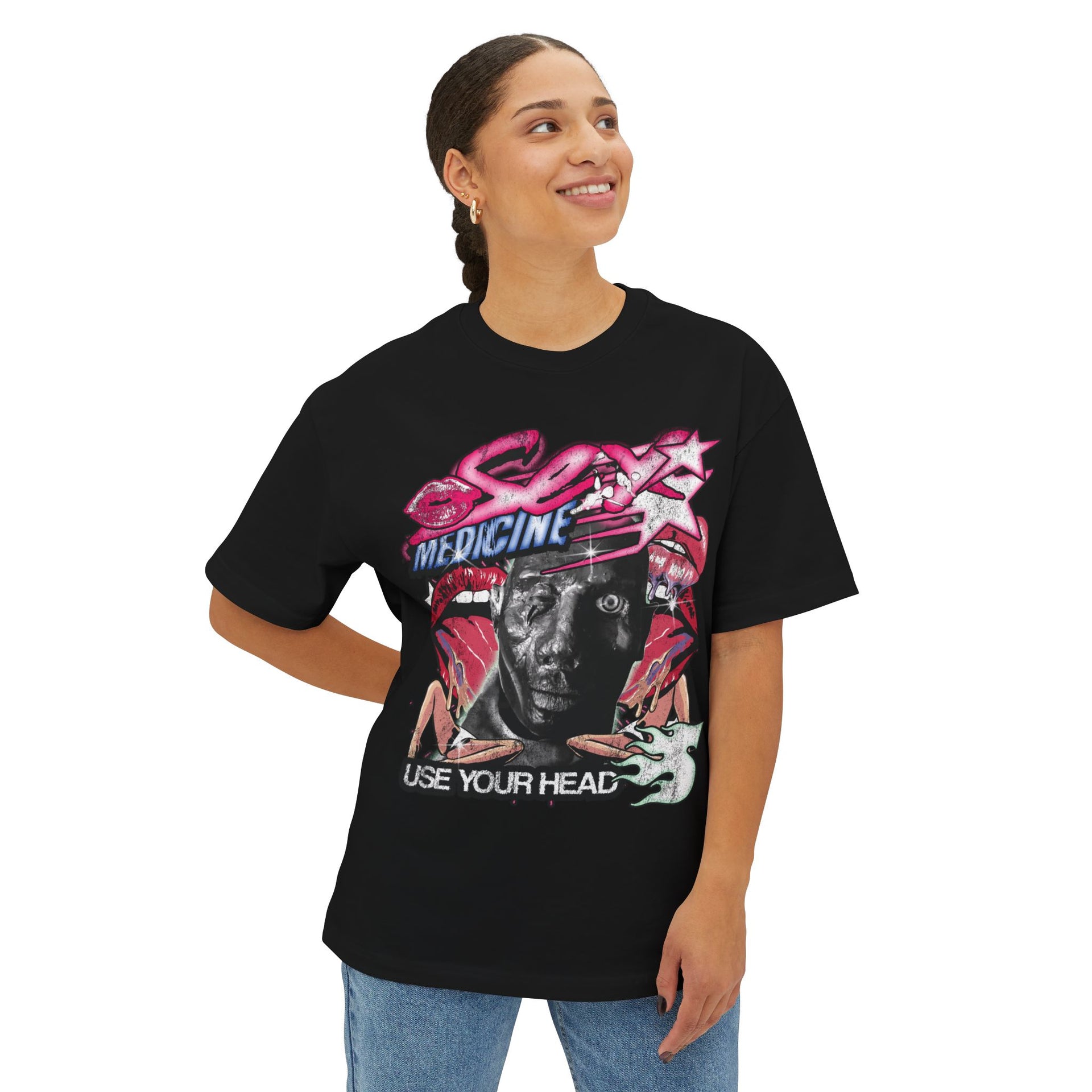 SEX MEDICINE...HEAL ME WITH YOUR LOVE MAGIC *(Oversized) - KÄNXIUS GARMENTS 